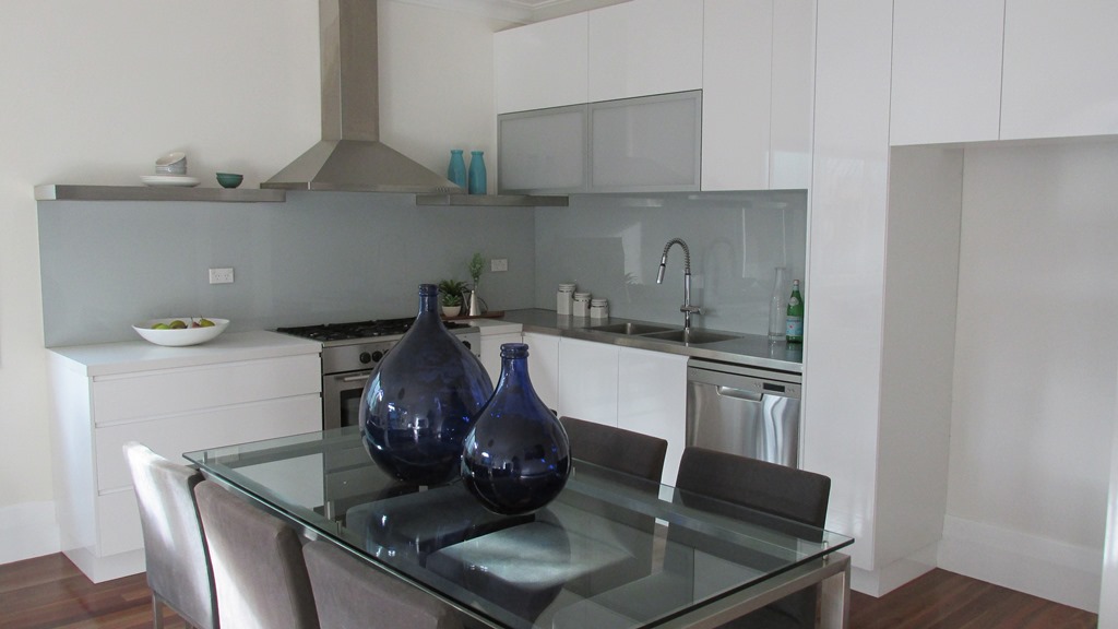 White on White with Stainless Steel